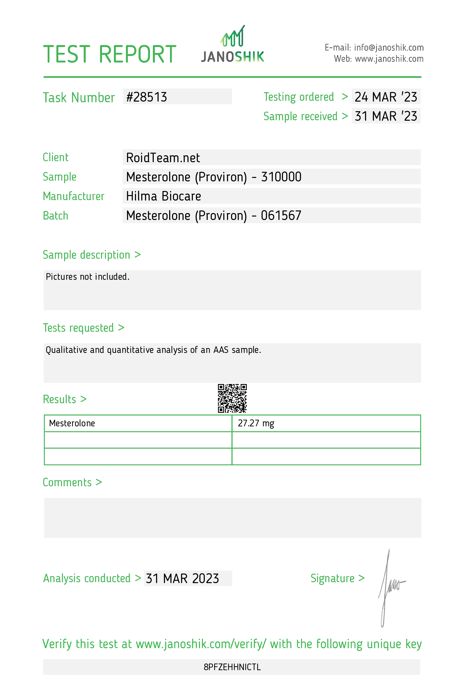 Hilma Biocare Proviron Mesterolone 50tabs /25 mg/tab - Image 2