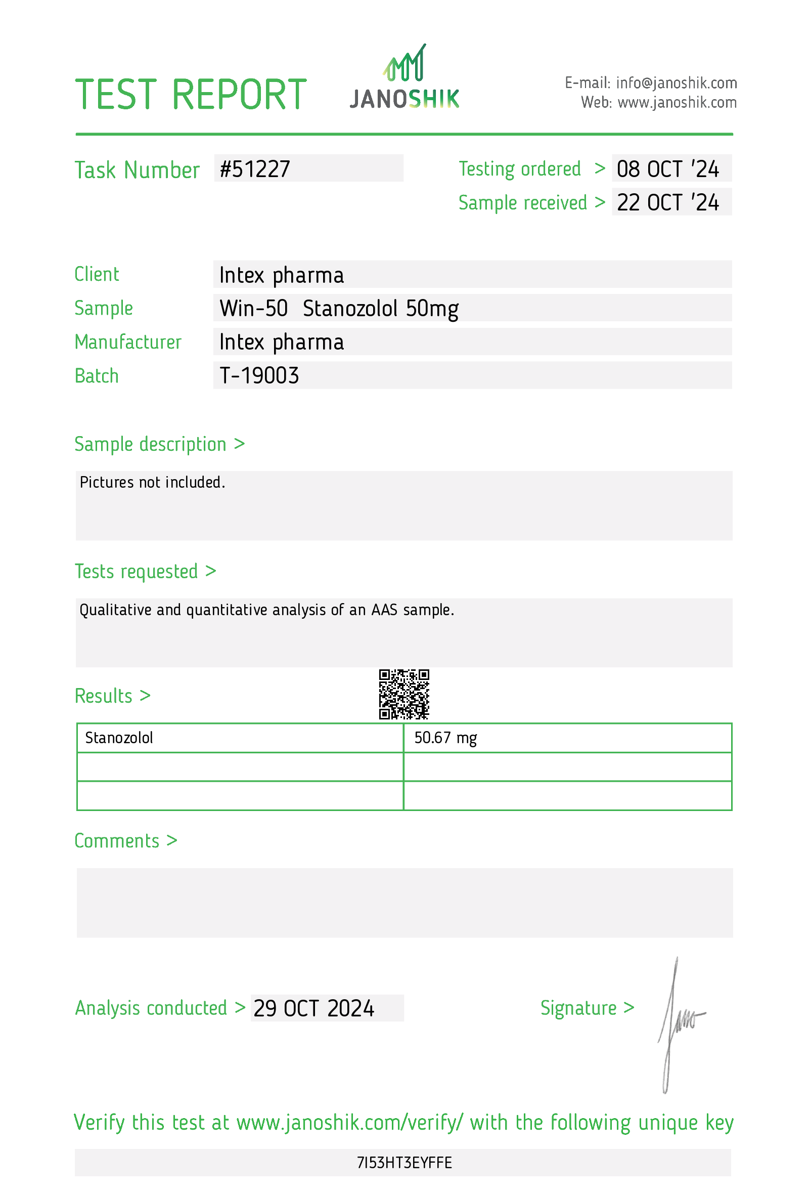 Intex Pharma Winstrol 50mg x 60 tabs - Image 2