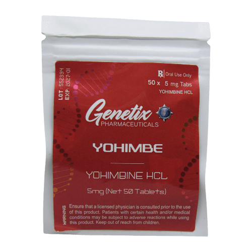 Yohimbine HCL 5mg - 50 Tabs